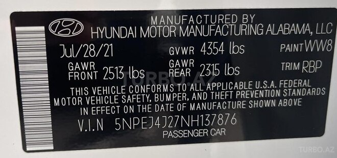 Hyundai Sonata 2022, 2,910 km - 1.6 l - Bakı