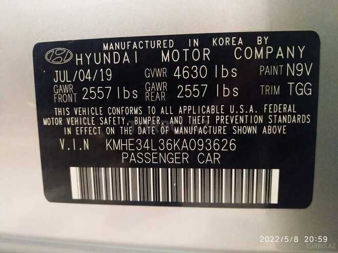 Hyundai Sonata 2019, 12,300 km - 2.0 л - Bakı