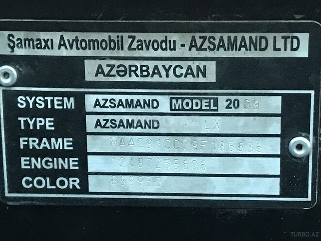 Iran Khodro Samand 2009, 300,000 km - 1.8 l - Şamaxı