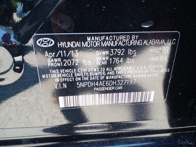 Hyundai Elantra 2013, 184,327 km - 1.8 l - Bakı