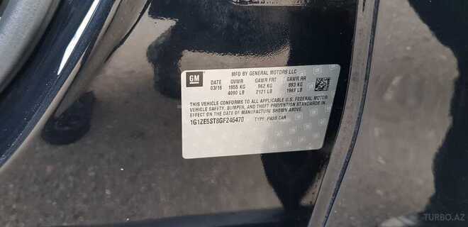 Chevrolet Malibu 2016, 75,000 km - 1.5 l - Bakı