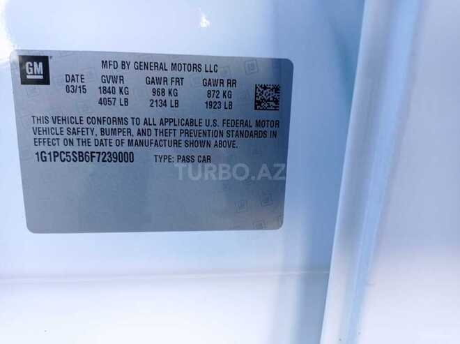 Chevrolet Cruze 2015, 96,514 km - 1.4 l - Bakı