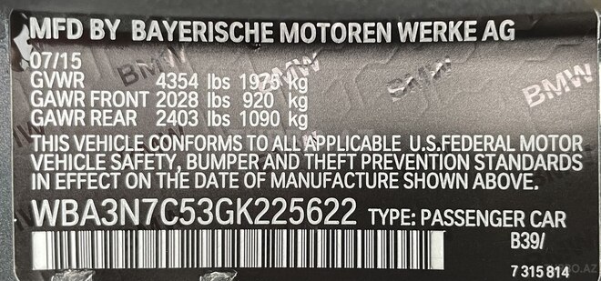 BMW 428 2015, 185,000 km - 2.0 l - Bakı