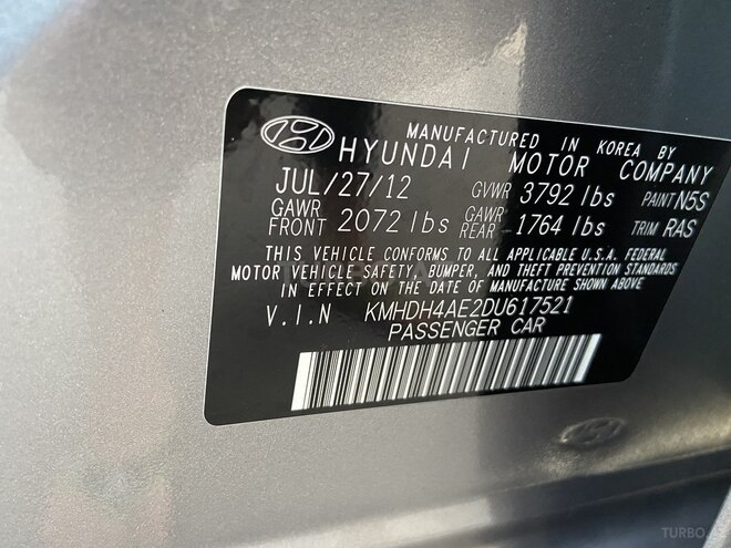 Hyundai Elantra 2012, 38,000 km - 1.8 l - Bakı