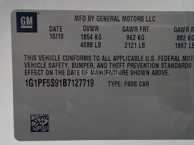 Chevrolet Cruze 2010, 143,000 km - 1.4 l - Bakı
