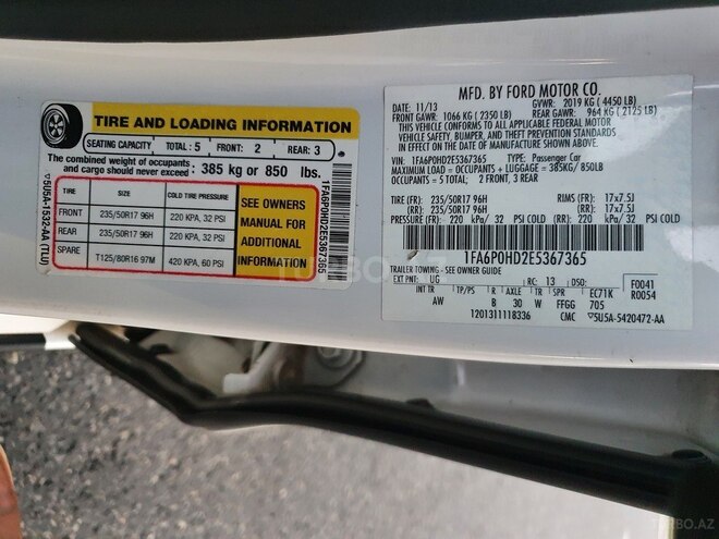 Ford Fusion 2014, 231,746 km - 1.5 l - Bakı