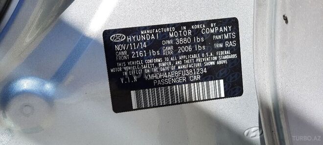 Hyundai Elantra 2014, 145,000 km - 1.8 л - Bakı