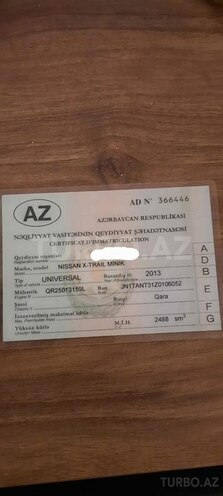 Nissan X-Trail 2013, 127,320 km - 2.5 l - Bakı