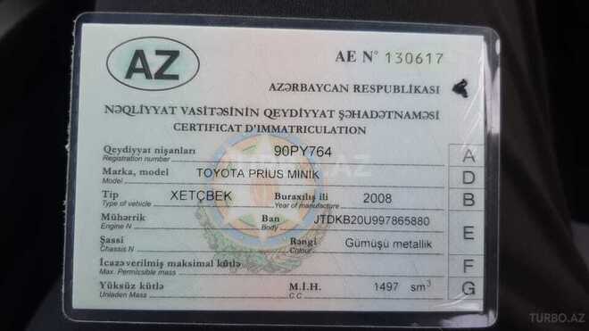 Toyota Prius 2008, 245,471 km - 1.5 l - Bakı