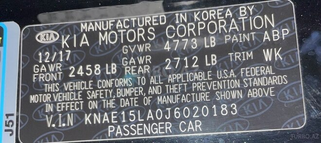 Kia Stinger 2017, 84,000 km - 2.0 l - Bakı