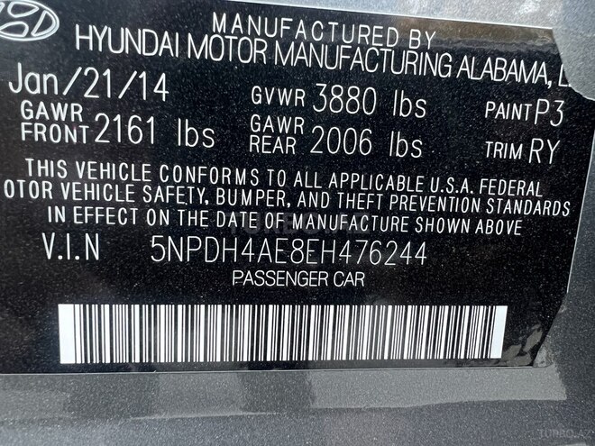 Hyundai Elantra 2014, 134,000 km - 1.8 l - Bakı