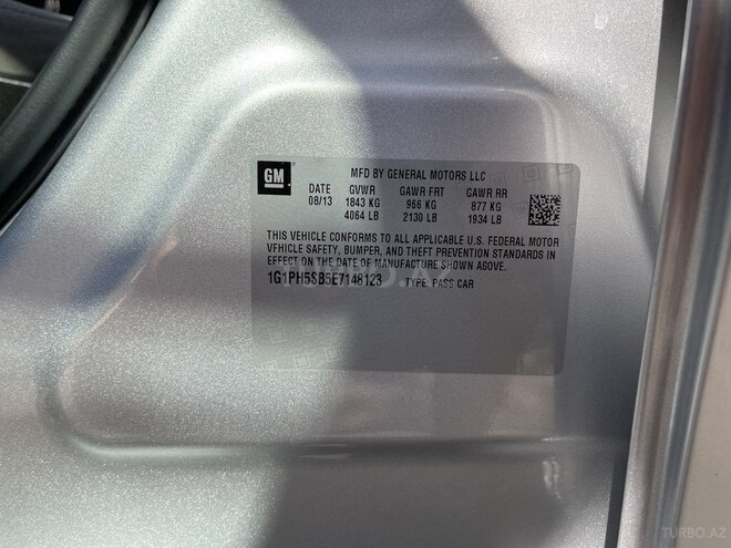 Chevrolet Cruze 2013, 189,000 km - 1.4 л - Bakı