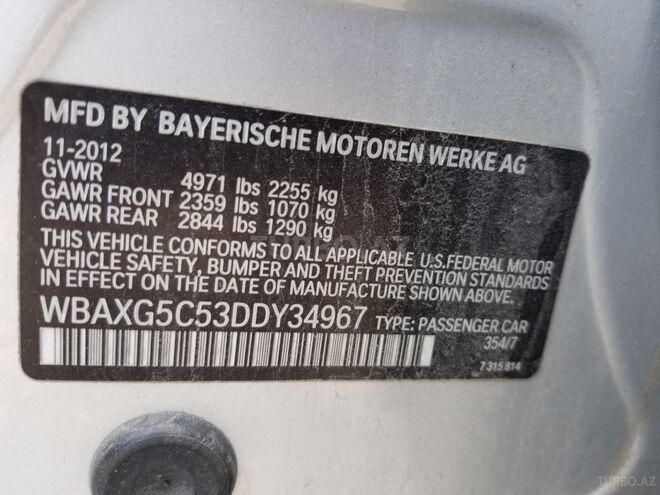 BMW 520 2012, 149,000 km - 2.0 л - Bakı