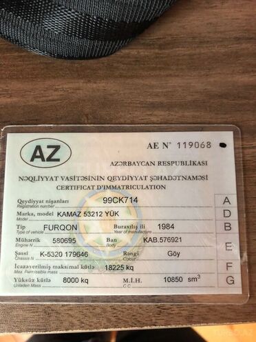 KamAz 54112 1984, 250 km - 11.0 l - Balakən