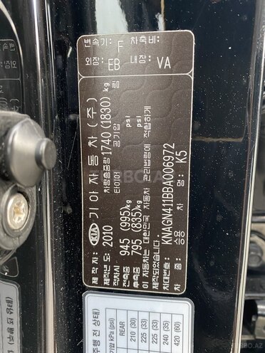 Kia Optima 2010, 176,000 km - 2.0 l - Bakı