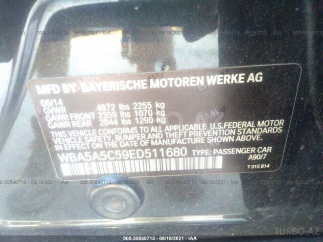 BMW 528 2014, 150,000 km - 2.0 л - Bakı
