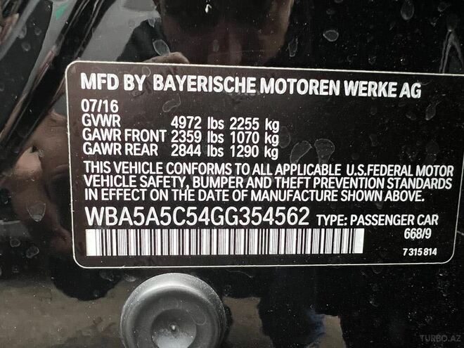 BMW 528 2016, 94,951 km - 2.0 l - Bakı