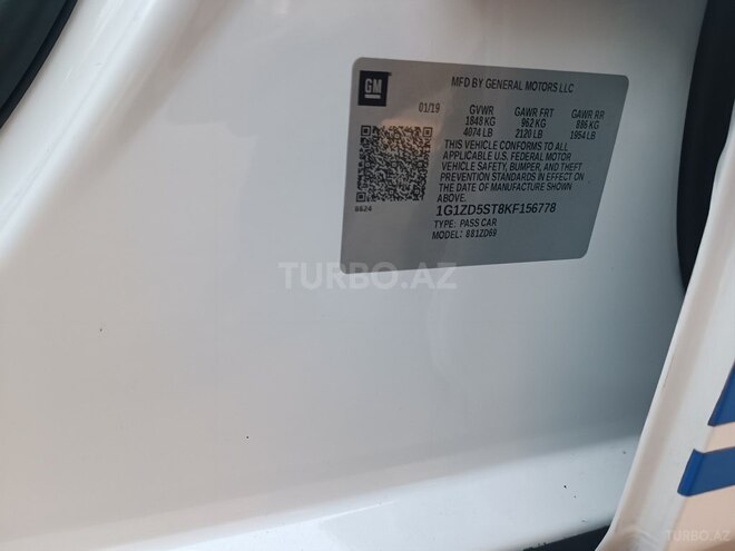 Chevrolet Malibu 2019, 125,000 km - 1.5 l - Bakı