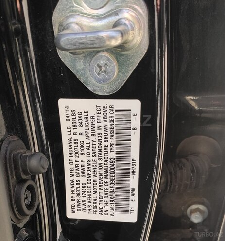 Honda Civic 2014, 240,000 km - 1.5 l - Bakı