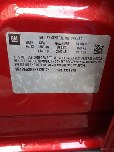 Chevrolet Cruze 2013, 177,120 km - 1.4 l - Bakı