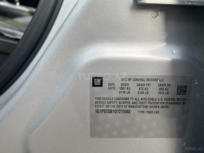 Chevrolet Cruze 2013, 191,000 km - 1.4 l - Bakı