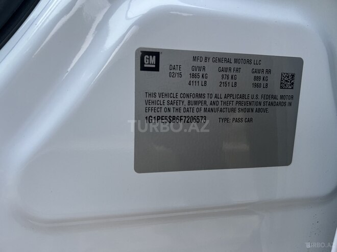 Chevrolet Cruze 2015, 196,823 km - 1.4 l - Gəncə