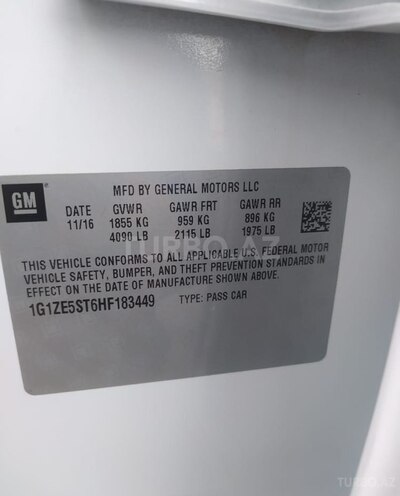 Chevrolet Malibu 2016, 106,377 km - 1.5 l - Bakı