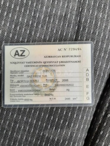 GAZ 330200 2006, 129,990 km - 2.4 л - Bərdə