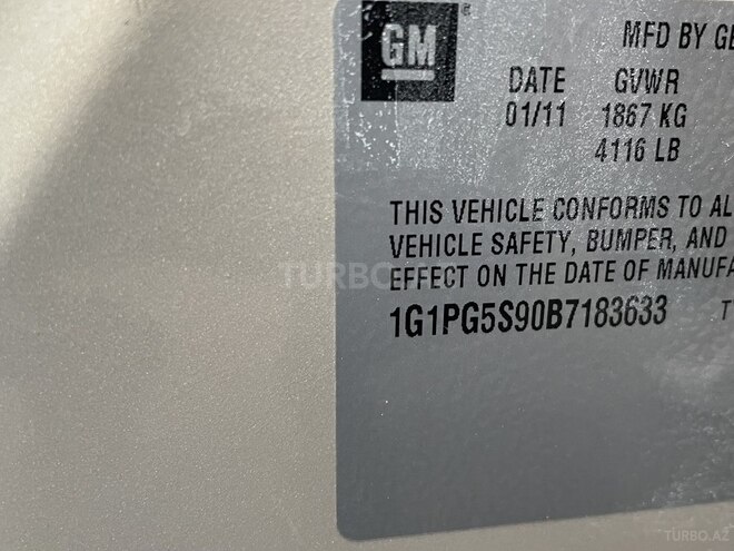 Chevrolet Cruze 2011, 109,000 km - 1.4 l - Bakı