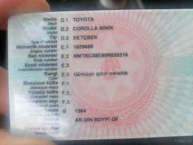 Toyota Corolla 2009, 217,840 km - 1.4 л - Bakı