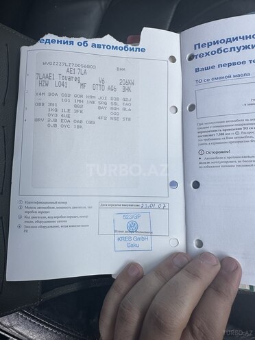 Volkswagen Touareg 2006, 210,000 km - 3.6 l - Bakı