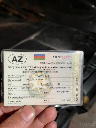 LADA (VAZ) 2107 2011, 10,875 km - 1.6 l - Bakı