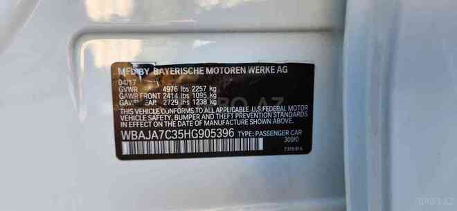 BMW 530 2017, 76,000 km - 2.0 l - Bakı