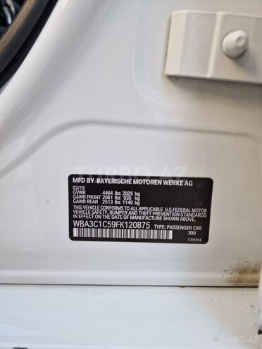 BMW 328 2015, 178,000 km - 2.0 l - Bakı
