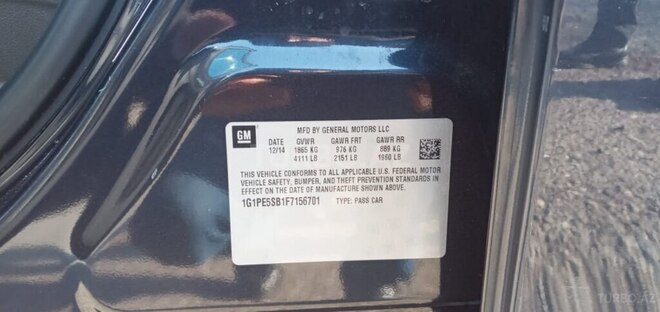 Chevrolet Cruze 2015, 231,500 km - 1.4 л - Bakı