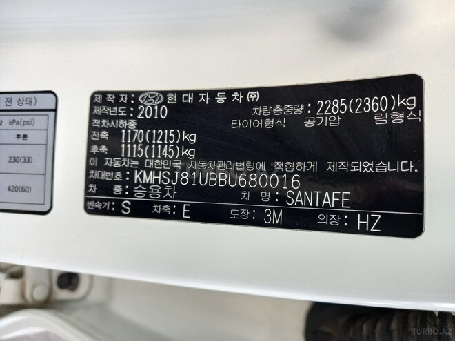 Hyundai Santa Fe 2011, 179,000 km - 2.0 l - Bakı