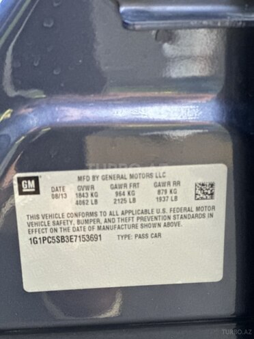 Chevrolet Cruze 2013, 199,300 km - 1.4 l - Bakı
