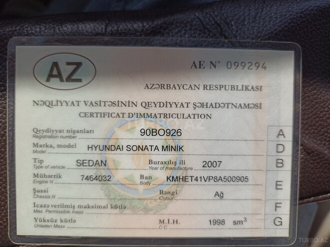 Hyundai Sonata 2007, 444,000 km - 2.0 l - Bakı