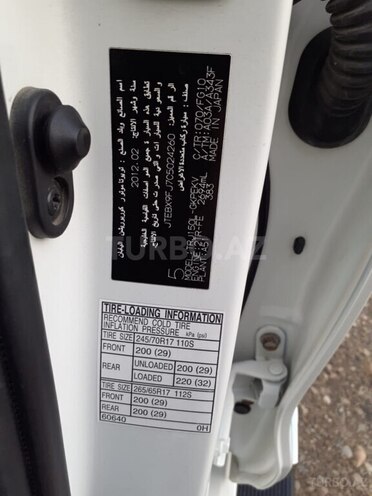 Toyota Land Cruiser 2012, 184,000 km - 2.7 l - Bakı