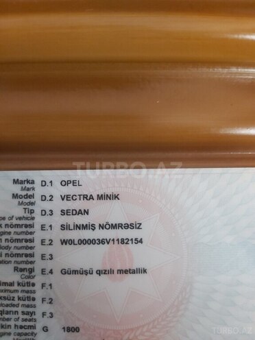 Opel Vectra 1997, 269,853 km - 1.8 л - Bakı