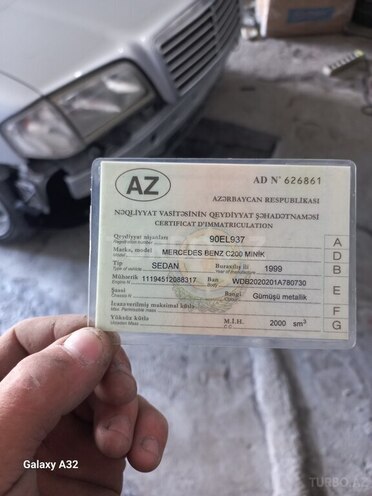Mercedes C 200 1999, 321,456 km - 2.0 л - Bakı