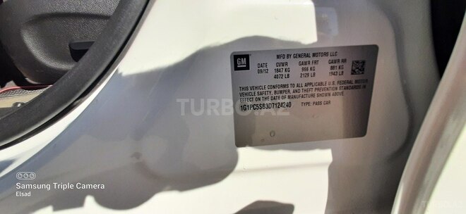 Chevrolet Cruze 2012, 298,000 km - 1.4 l - Bakı