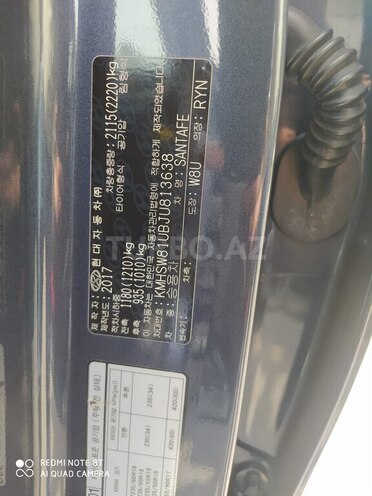 Hyundai Santa Fe 2017, 192,000 km - 2.0 l - Göyçay