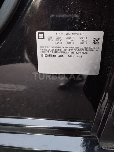 Chevrolet Cruze 2016, 180,000 km - 1.4 l - Bakı