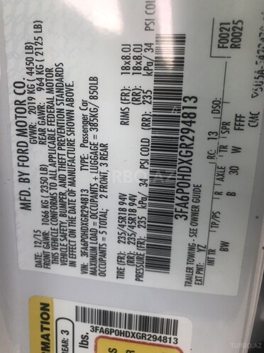 Ford Fusion 2015, 144,200 km - 1.5 l - Gəncə