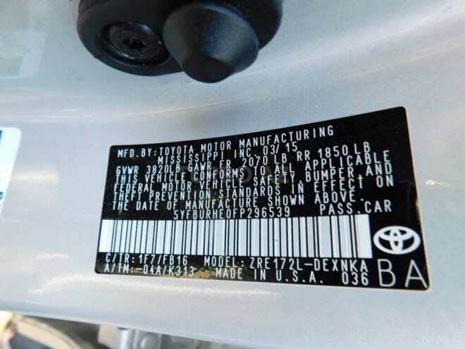 Toyota Corolla 2015, 167,000 km - 1.8 л - Bakı