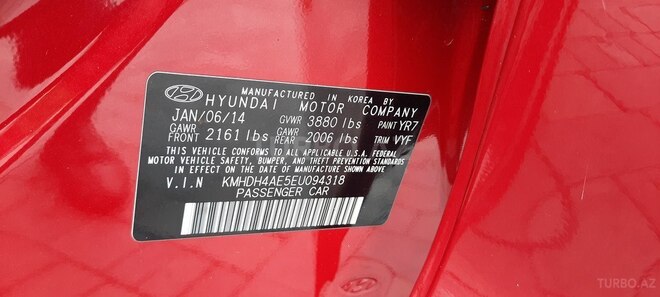 Hyundai Elantra 2014, 107,000 km - 1.8 l - Bakı