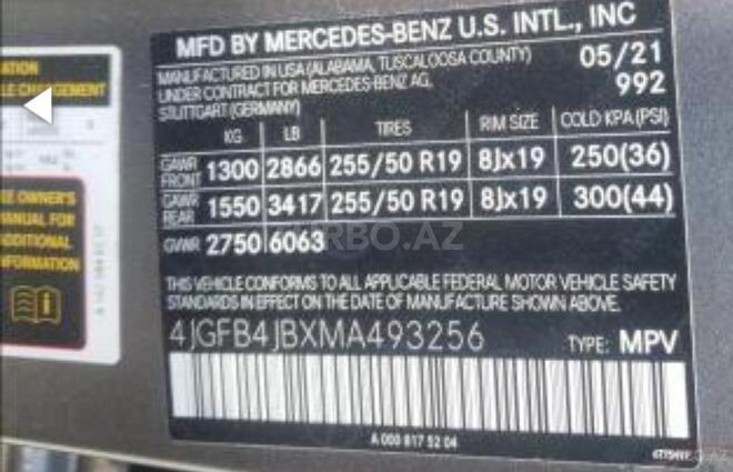 Mercedes GLE 350 2021, 25,000 km - 2.0 л - Bakı