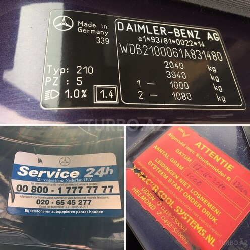 Mercedes E 220 1998, 405,000 km - 2.2 l - Gəncə