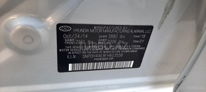 Hyundai Elantra 2014, 137,000 km - 1.8 l - Bakı